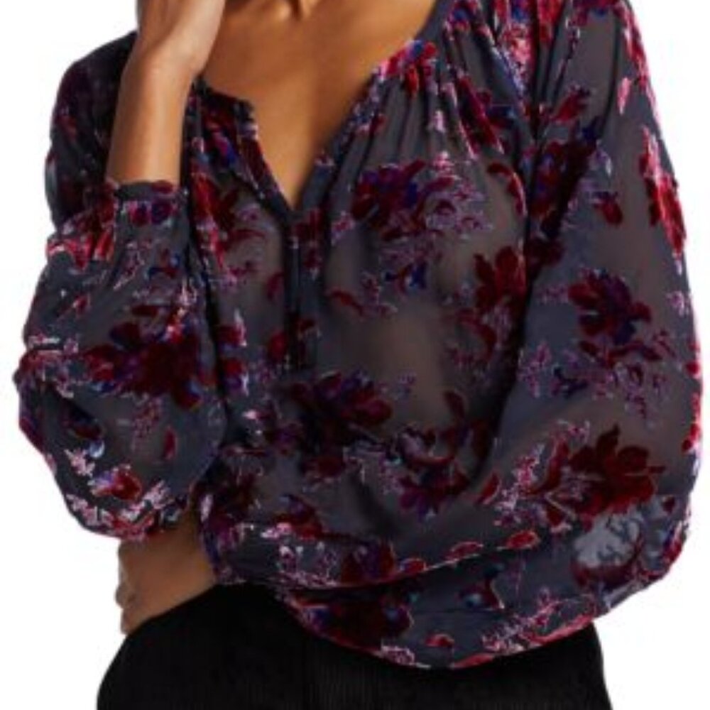 Rag & Bone Yuni Burnout Blouse, Large - Like New!… - image 2